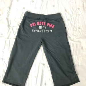 PINK Cropped Sweatpants